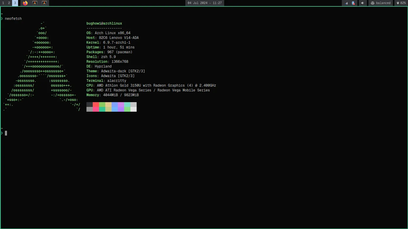 Arch Linux Neofetch